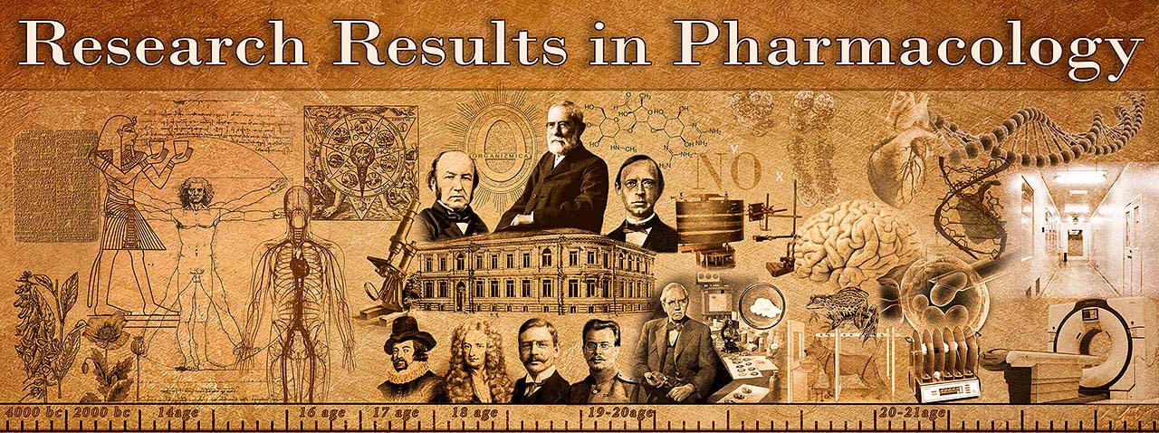 Banner of "Research Results in Pharmacology" website